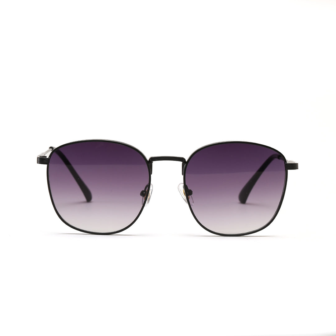 Dame modische Hexagon solbrille med luksuriøs metallramme Skanto