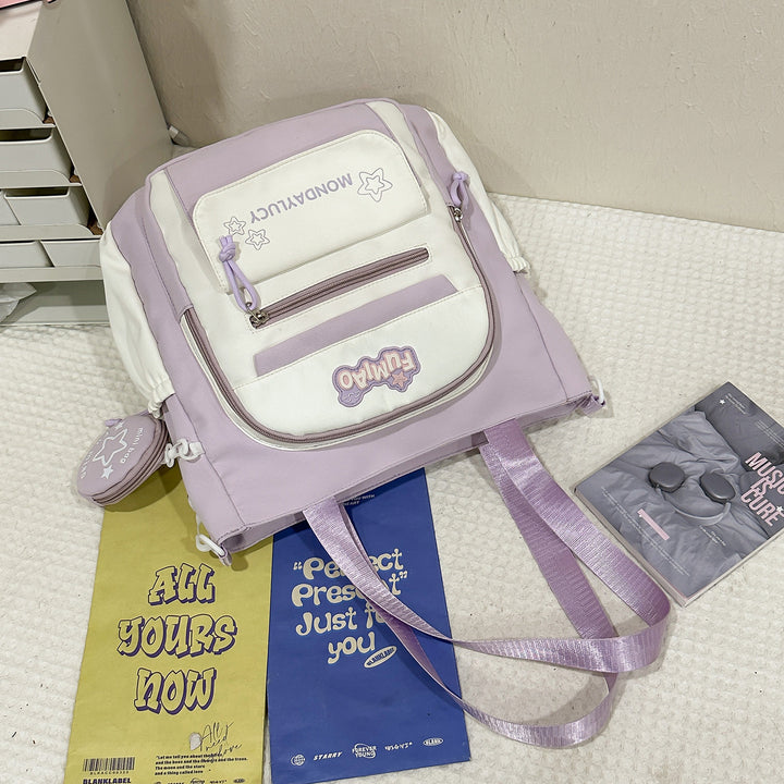 K Casual Multi-Pocket Skole Rygsekk