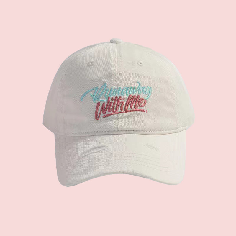 Kvinne Grafisk Brodert Justerbar Baseball Caps Skanto