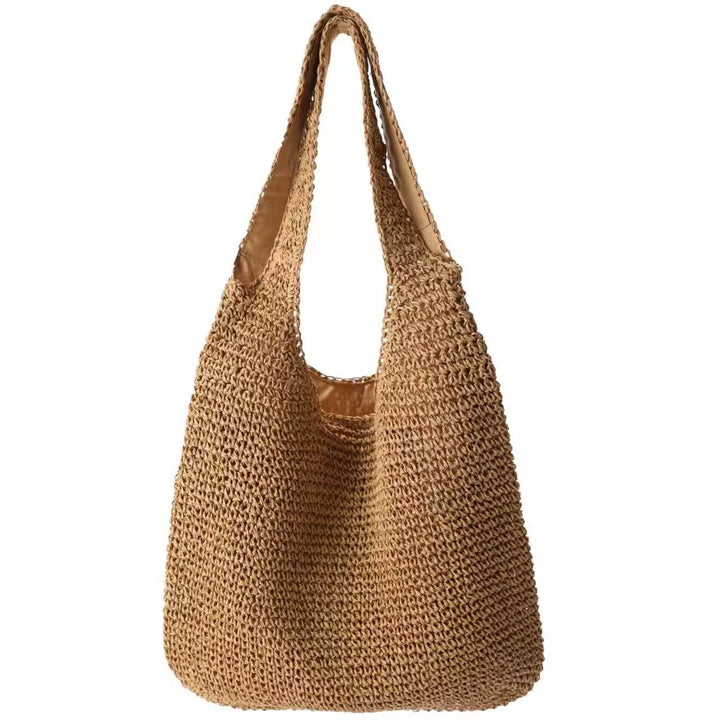Spacious and Handmade Raffia Tote Bag with Comfortable Shoulder Strap Skanto