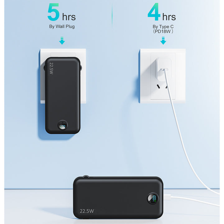 Bærbar Powerbank med hurtigladingsfunksjon og høy kapasitet Skanto