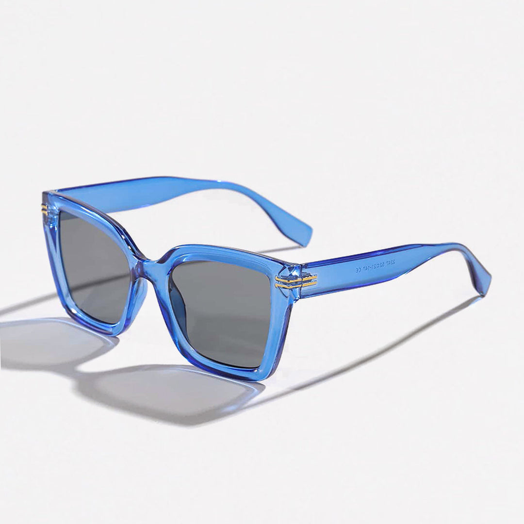 Damer trendy kvadratisk solbrille med elegant ramme Skanto