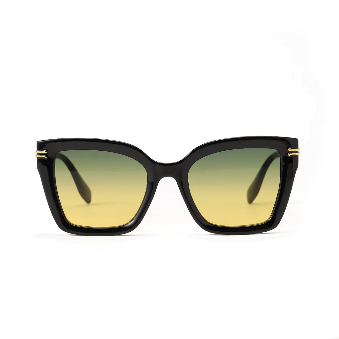 Damer trendy kvadratisk solbrille med elegant ramme Skanto