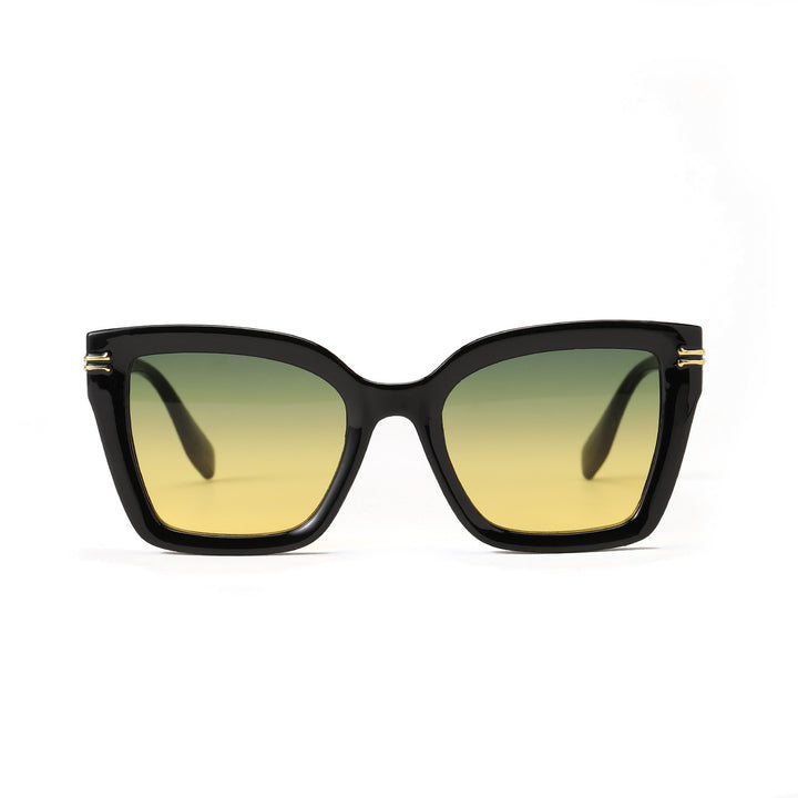Damer trendy kvadratisk solbrille med elegant ramme Skanto
