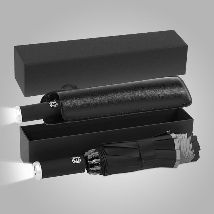 Dame elegant paraply med LED-lys Skanto