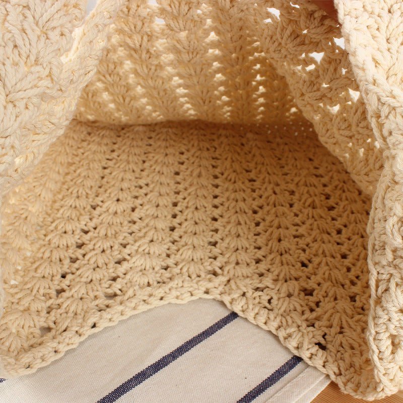 Handbag made of hand-knotted natural material Skanto