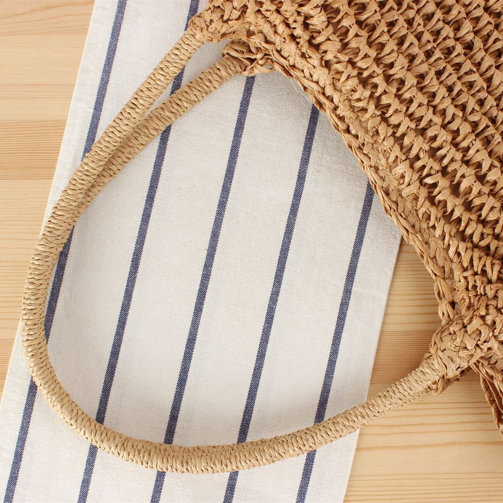 Large, Handmade Raffia Shopper Skanto