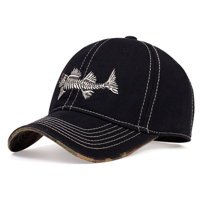 Herre Casual Fisker Brodert Caps Skanto