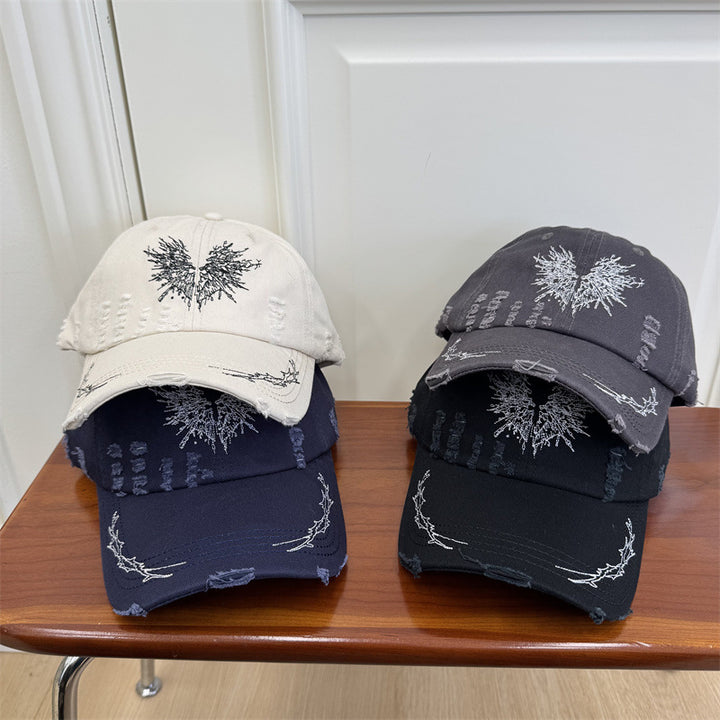 Kvinne's Slitt Grafisk Baseball Caps Skanto