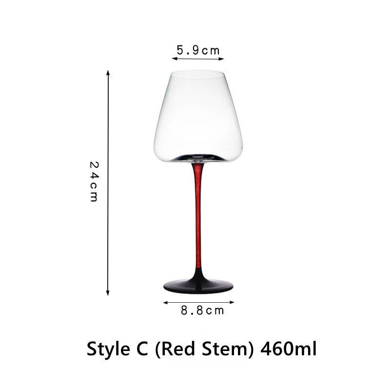 Krystallglass Rød Stilk Burgunder Glass | Skanto