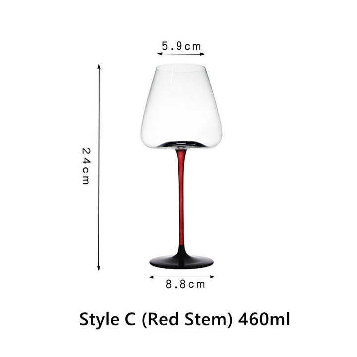 Krystallglass Rød Stilk Burgunder Glass | Skanto