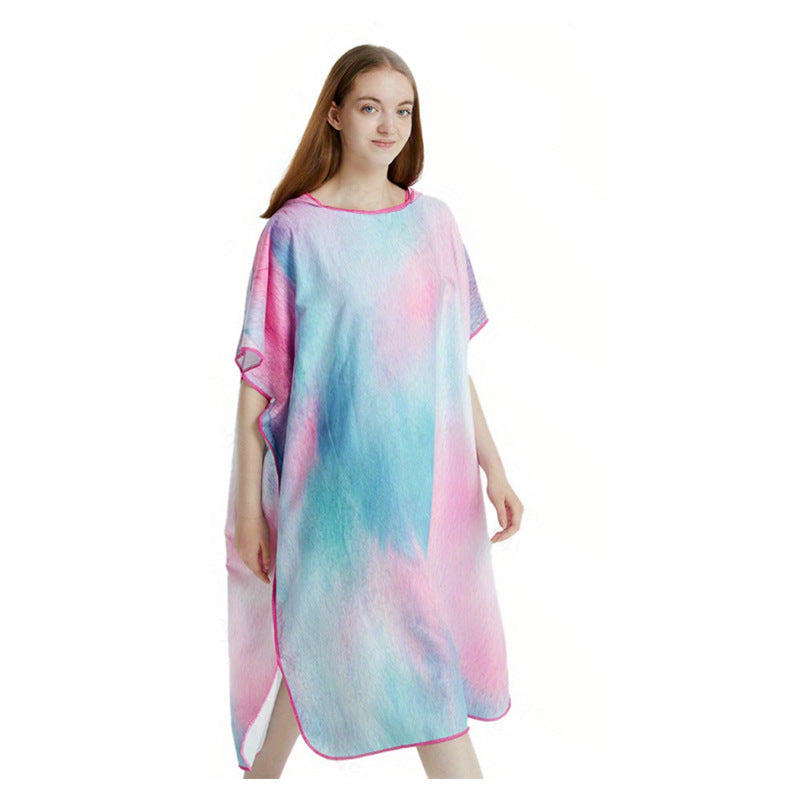 Dame fargerik Badetunnel med hette Skanto