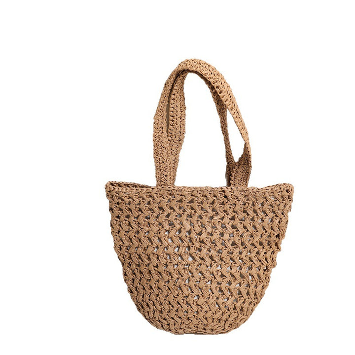 Braided Raffia Crossbody Bag with Spacious Interior Capacity Skanto