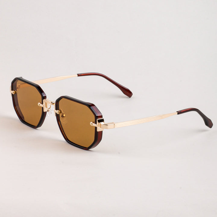 Dame moteriktig solbrille i elegant, åttkantet design Skanto