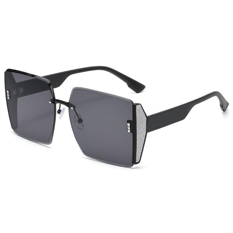Dame oversized kvadratisk solbrille med uv-beskyttelse Skanto