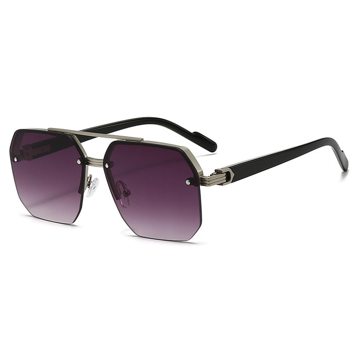 Dame moteriktig solbrille i trendy sekskant-design Skanto