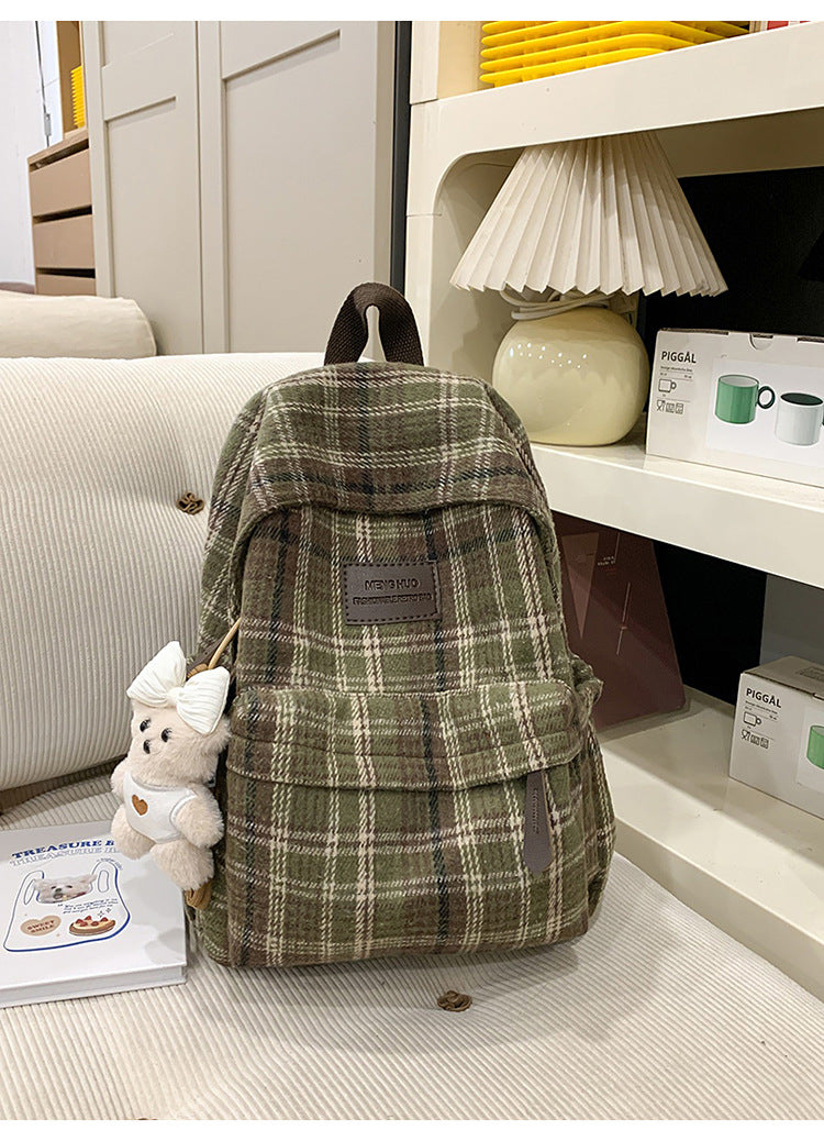 Koselig Rutete Skole Ransel