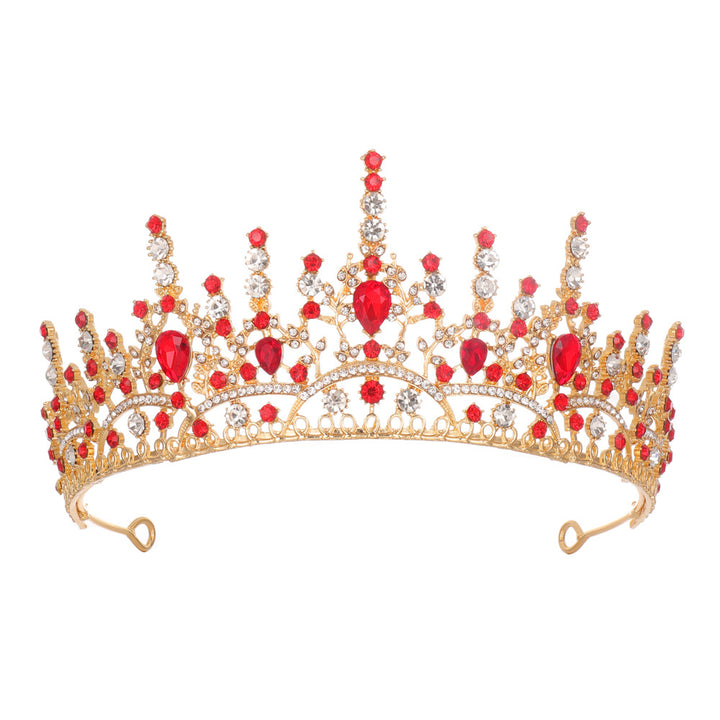 Dame Elegant Krystall-Tiara med filigransk Design Skanto