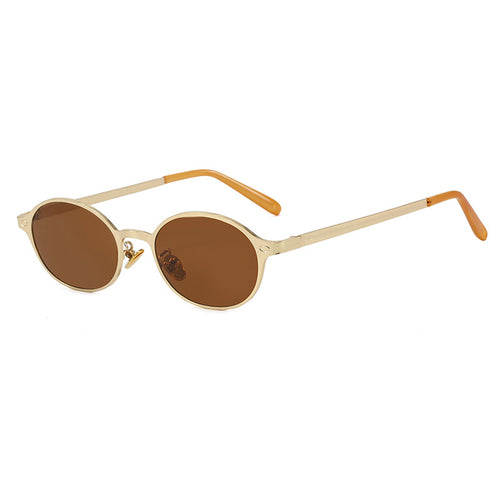 Women's round glasses with filigree metal frame and comfortable nose pads Skanto