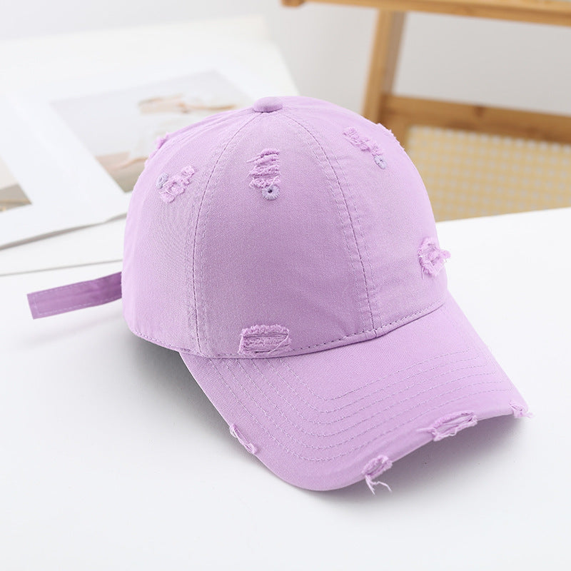 Dame casual Destroyed-basecap Skanto