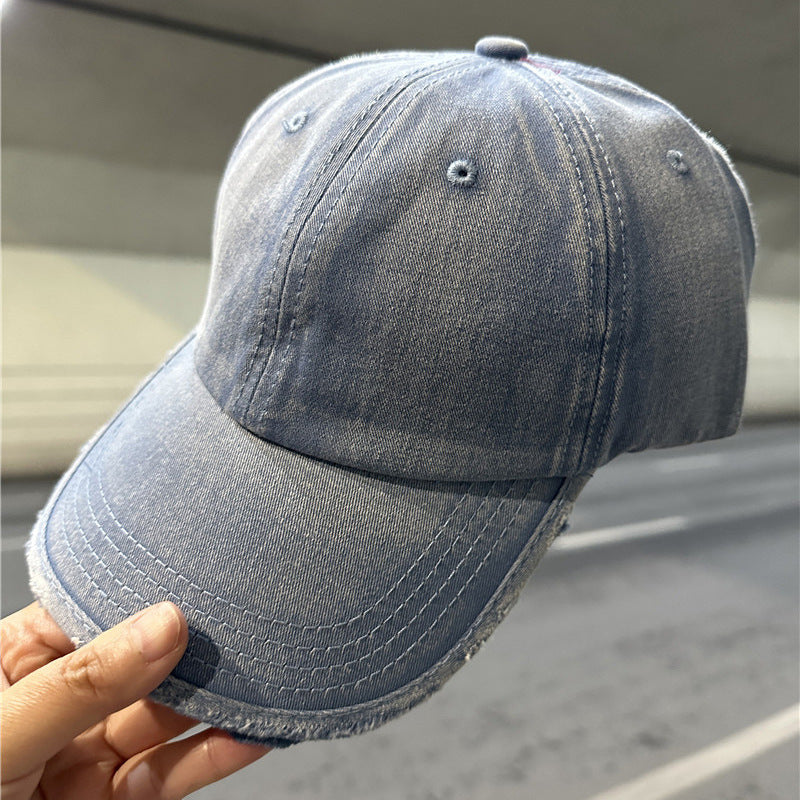 Kvinnens slitt denim baseball cap Skanto 1784084028