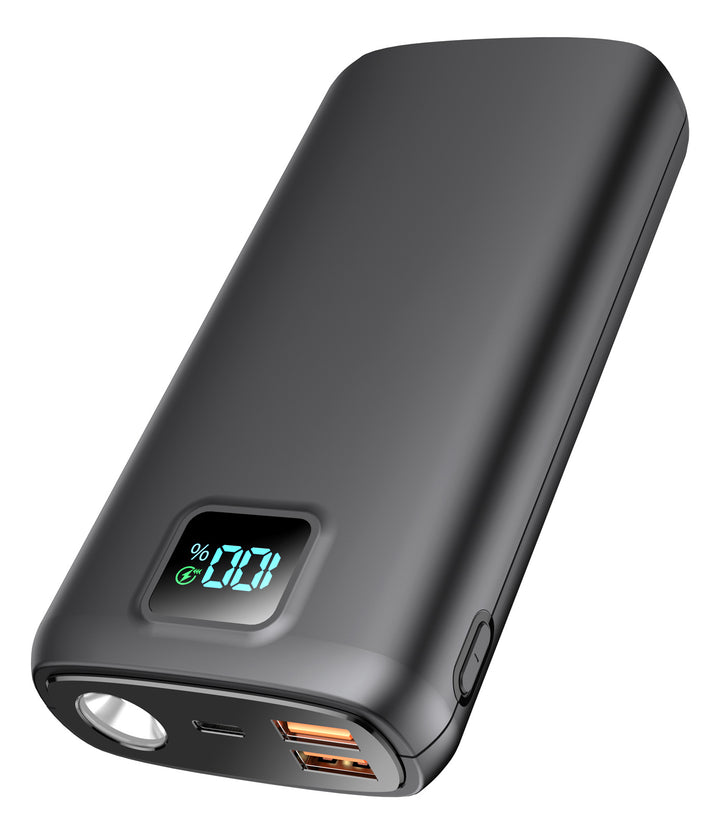 Powerbank med LCD-skjerm og hurtigladefunksjon Skanto