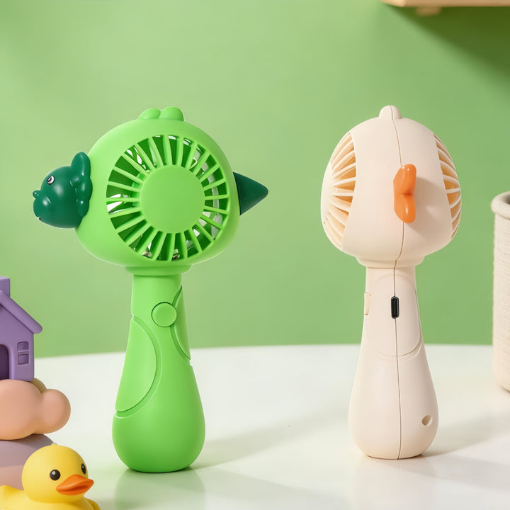 Unisex nan tragbar håndventilator med søtt dyredesign, USB-oppladbar og barnesikker Skanto