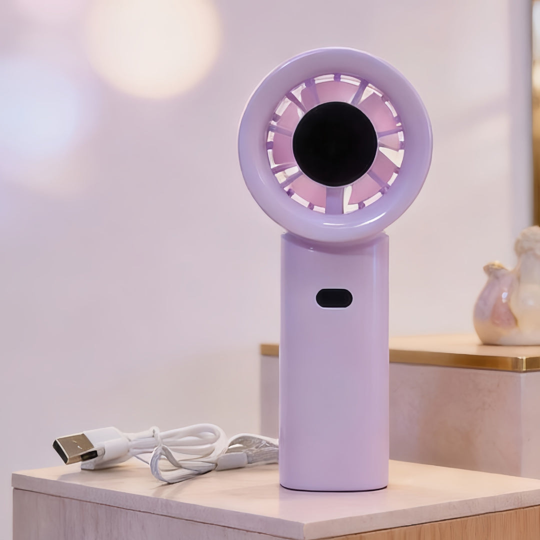 Dame bærbar mini-håndvifte med innovativt design Skanto