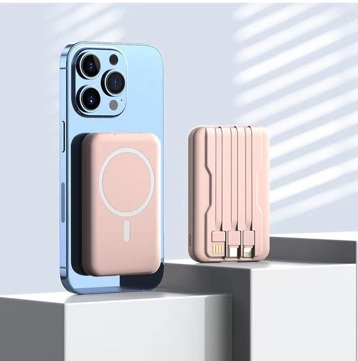 Bærbar Magnetisk Powerbank med Effektiv Hurtigladingsfunksjon Skanto
