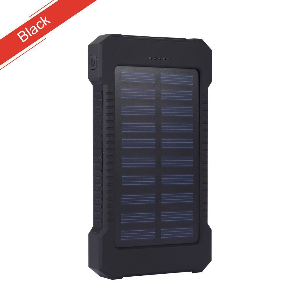 Solcelledet powerbank med dobbel USB-tilkobling Skanto