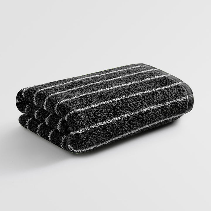 Dame fløyels-håndkle med stripete design Skanto