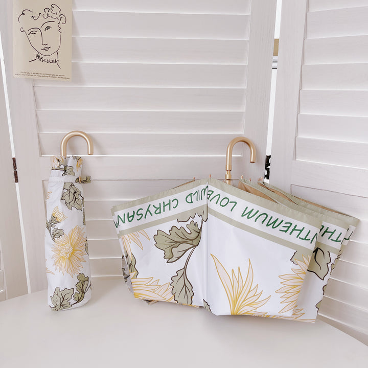 Dame elegant foldbar paraply med fruktig design Skanto