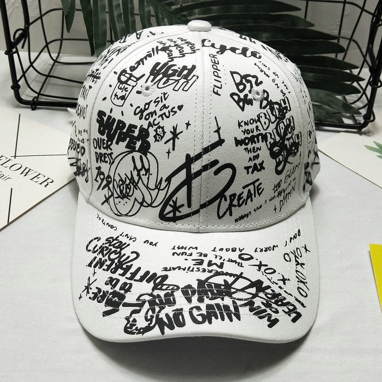 Herre Graphic Print Snapback Cap Skanto