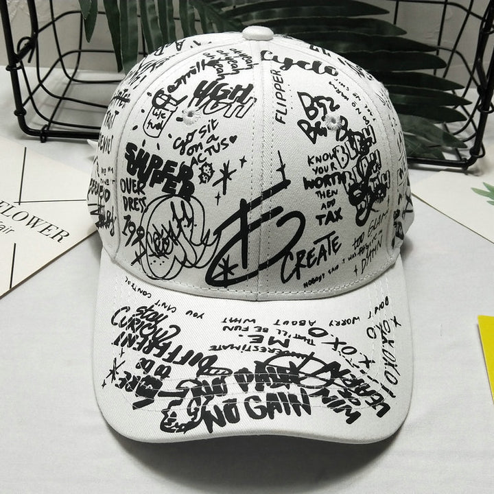 Herre Graphic Print Snapback Cap Skanto