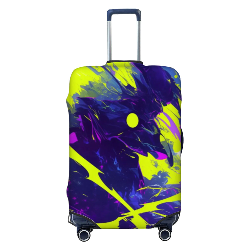 Unisex nan elastisk koffertrekk med graffiti-print og glidelåsåpning, dekkende beskyttelse med sklisikkert innersystem Skanto
