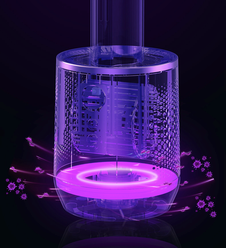 Skanto | AirPure Pro – 3-i-1 Luftkjøler med UV-rensing & Ionisator | 6L Bærbar Kjølevifte