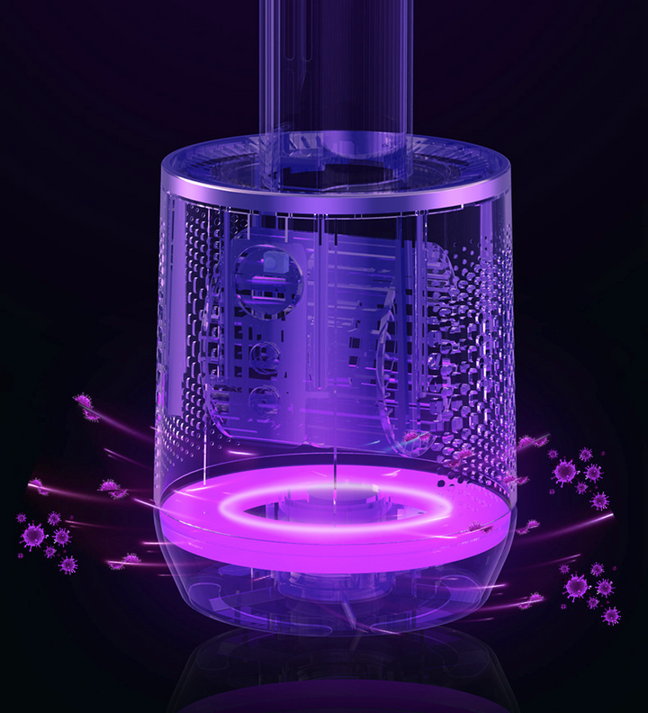 Skanto | AirPure Pro – 3-i-1 Luftkjøler med UV-rensing & Ionisator | 6L Bærbar Kjølevifte