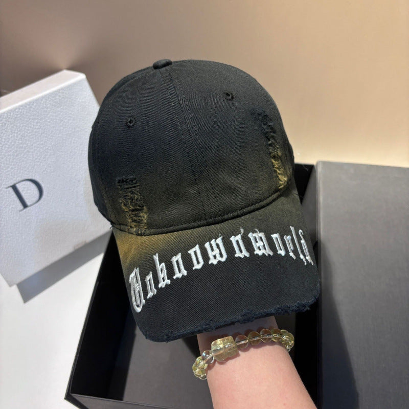 Men's Distressed Graphic Baseball Cap Skanto