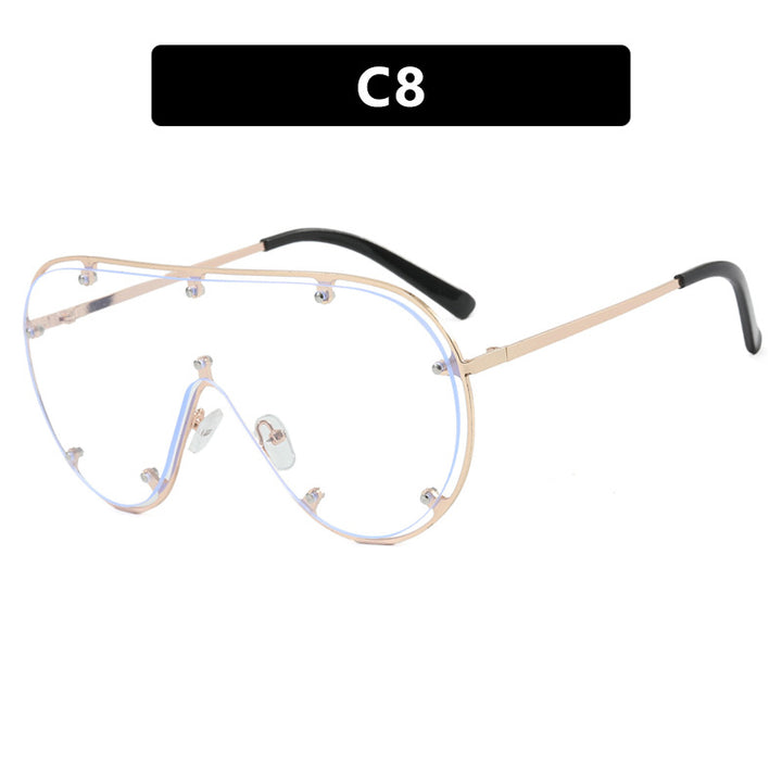 Women's Fashionable Oversized Sunglasses in Stylish Retro Design Skanto