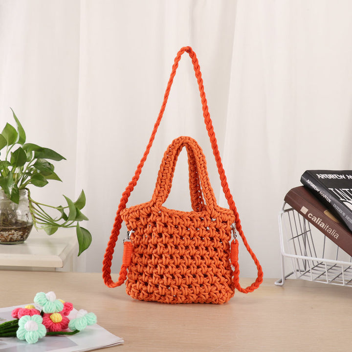 Håndlaget Makramee Crossbody Bag Skanto