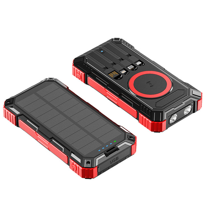Robust Solar Powerbank med multifunksjonsporter Skanto