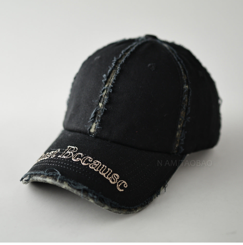 Men's Distressed Vintage-Inspirert Baseball Cap Skanto