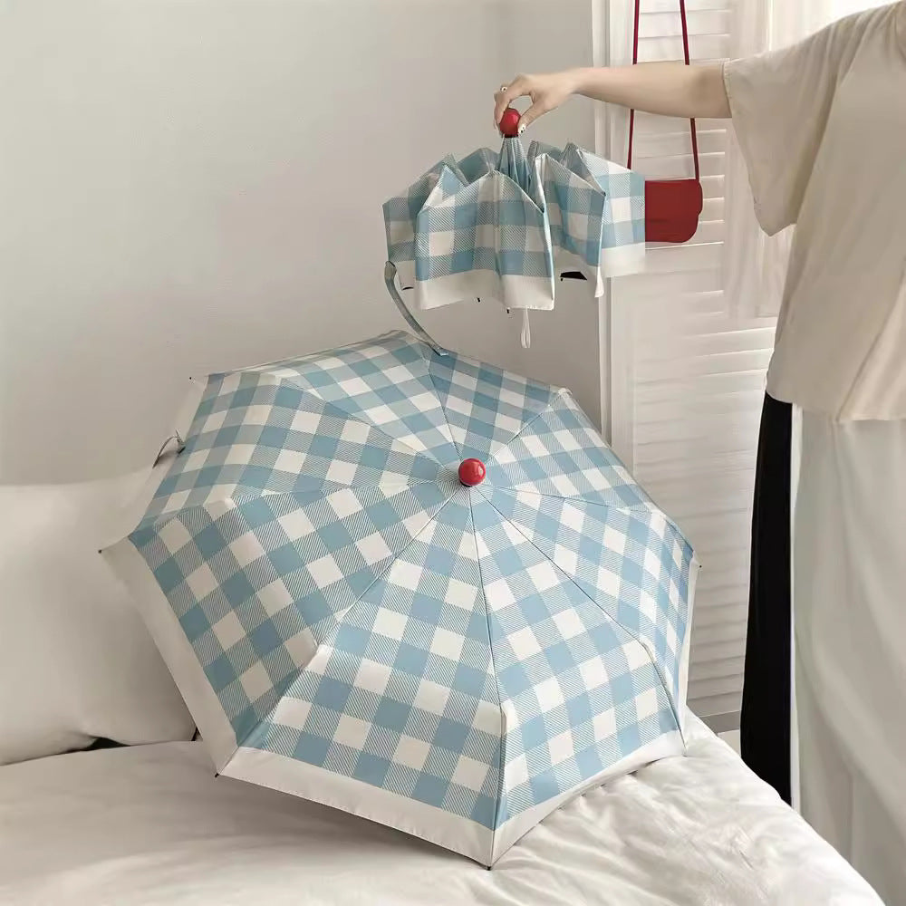 Dame sammenleggbart paraply med spesiell design Skanto