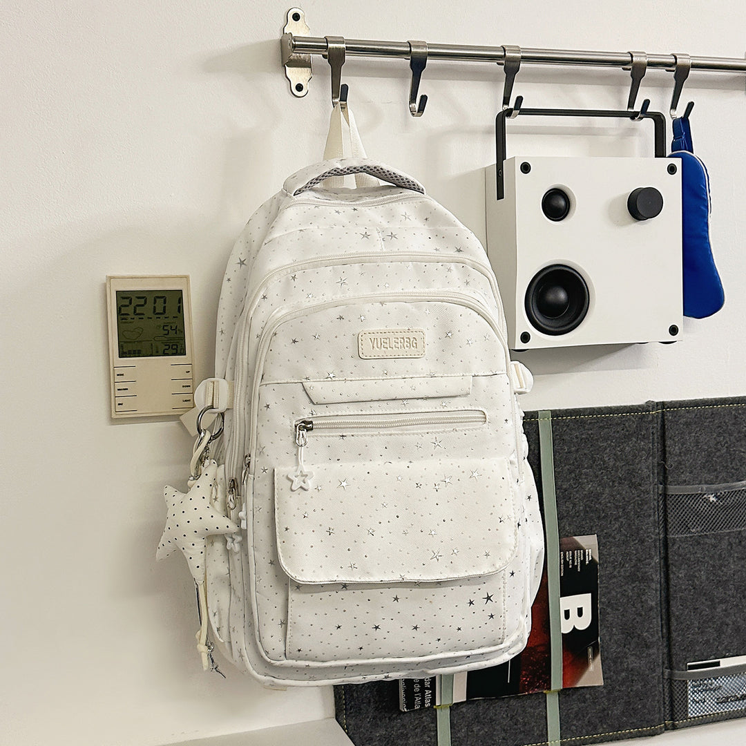 Multi-Compartment Stjerneprydet Skoleveske