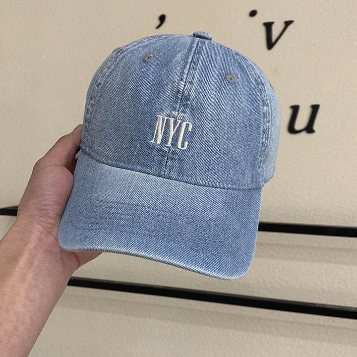 Kvinne Vintage-inspirert Denim Baseball Caps Skanto