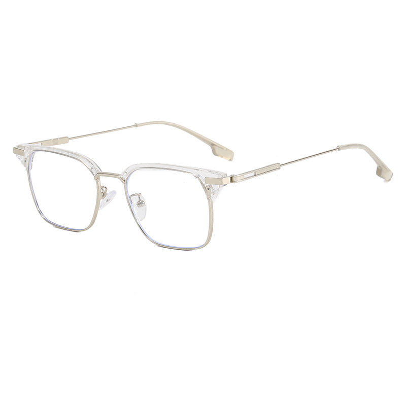 Dame kvadratisk solbrille med lett metallramme og brede stenger Skanto