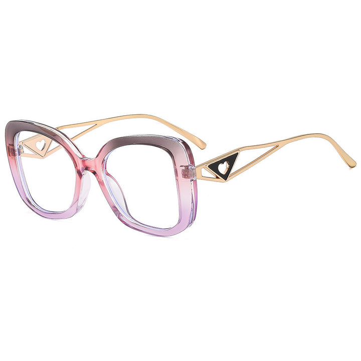 Women's fashion oversized sunglasses with luxurious heart detail Skanto