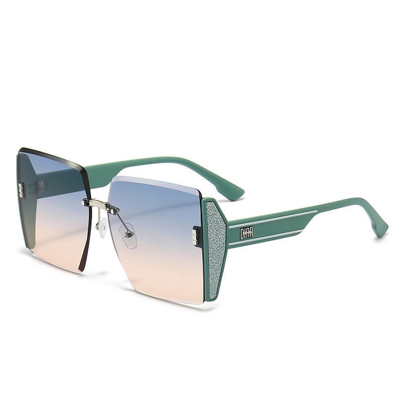 Dame geometrisk Fashion-solbrille Skanto