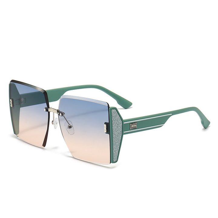 Dame geometrisk Fashion-solbrille Skanto
