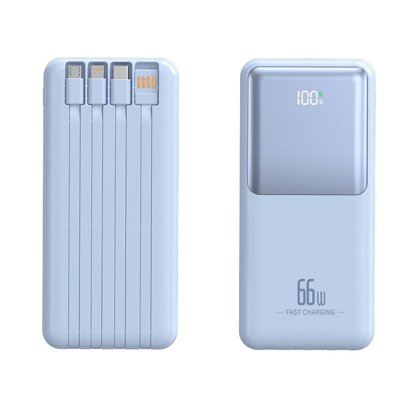 Bærbar powerbank med integrert multifunksjonsladekabel Skanto